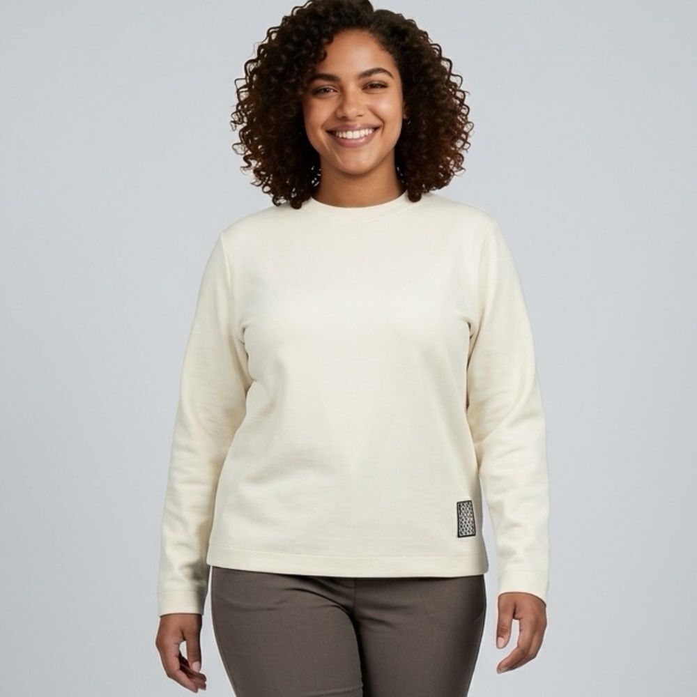 NWT RAINS Unisex Fleece Pullover Sweatshirt Fossil/Cream Color - Size XL